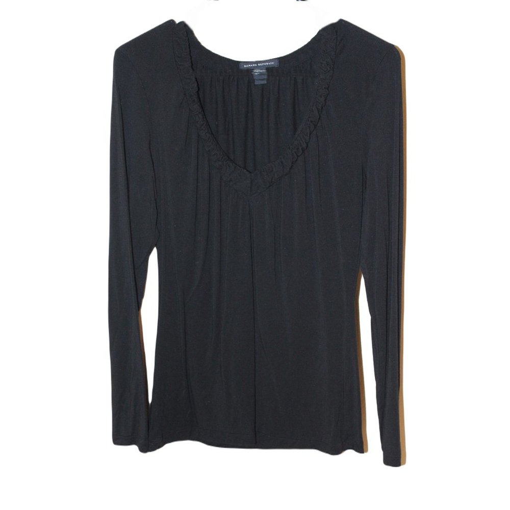 Banana Republic Deep-V Long Sleeve Shirt